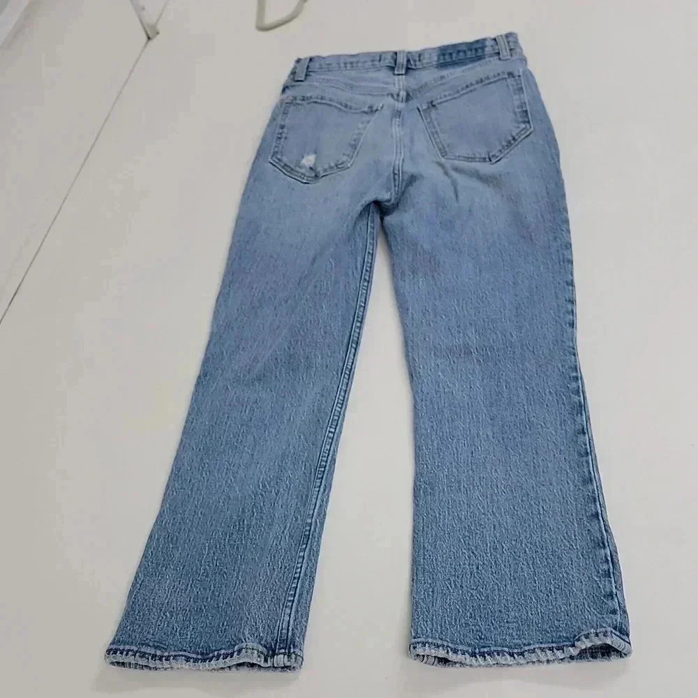 Abercrombie & Fitch Ultra High Rise Kick flare distressed jeans - Picture 11 of 13